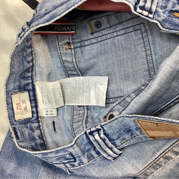 Giorgio Armani Light Blue Relaxed Jeans - Picture 4 of 5